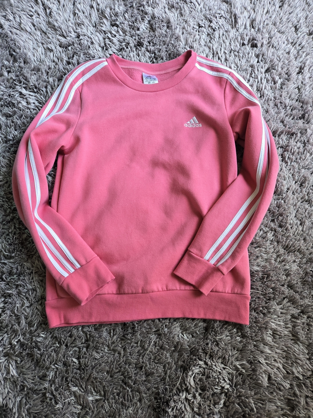 adidas Women's Crew Sweatshirt with White Three-Stripes